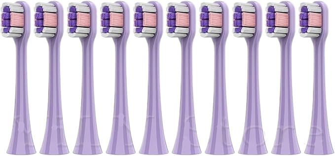 5/10PCS Electric Toothbrush Heads 2/2S/LBT203532A/LBT203552B Brush Vacuum Replace Nozzles(10PCS Purple)
