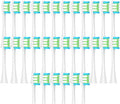 30/50PCS Vacuum Brush Compatible for Oclean X PRO/ Z1/ F1/ One/Air 2 /SE Replacement Head Toothbrush Nozzles Soft Bristle(50White)