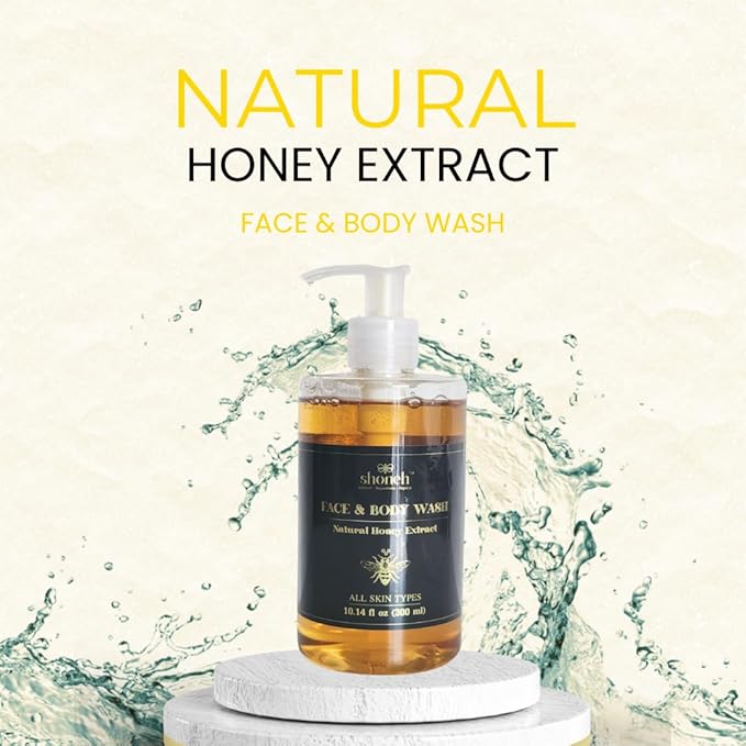 Shoneh Face &amp Body Wash – Natural Honey Extract [PH 5.5] – Suitable for ALL Skin Types