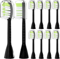 10Pack Toothbrush Replacement Heads Compatible for Philips One Series Sonicare(Black)