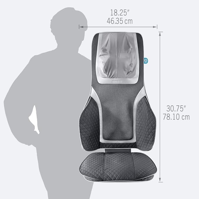 Homedics Gentle Touch Gel Deluxe Shiatsu Neck Shoulder and Back Massage Cushion with Heat