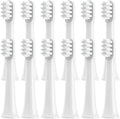 4/8/12/16PCS for T100 Replacement Toothbrush Heads Electric Vacuum Soft Bristle Brush(White-12pcs)