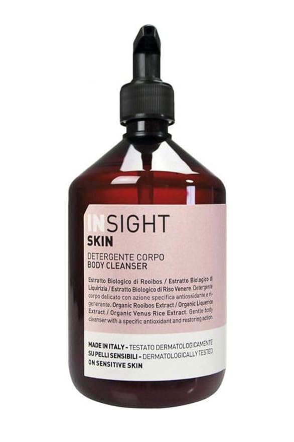 Insight Skin Body Cleanser with Liquorice Venere Rice &amp Rooibos Extracts for Hydrating Antioxidant Cleansing 13.5 Fl. Oz. / 400 mL