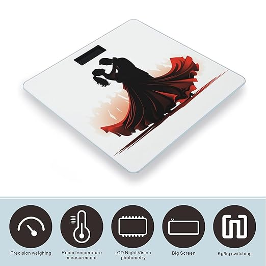 Ballroom Dance Bathroom Scale for Body Weight 400 Lb Weight Scale with High Precision Sensors Tempered Glass Highly Accurate Digital Weighing Machine for People