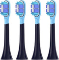 Replacement Toothbrush HeadsCompatible for Xiaomi Mijia T301/T302/T501C Electric(4 pcs BJ Black)