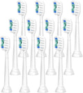 Replacement Brush Heads Compatible for Electric Toothbrush HX6920 4100 2 Series Cleaning Refills(White-12 Pcs)