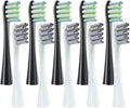 Compatible for Oclean One/ Air2 /SE/X/X PRO/ Z1/ F1 Sonic Electric Toothbrush Head 10 Pcs Replaceable Brush with Independent Package(5Black5Gray)