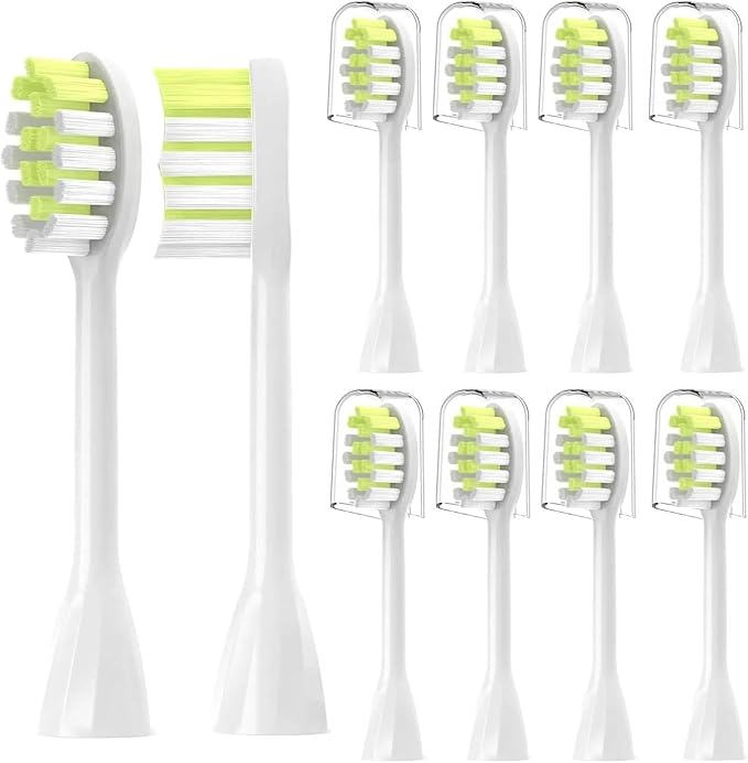 Compatible for 4Pack Replacement Toothbrush Heads Compatible with Ph One Soni Care Electric Head HY1100 HY1200 BH1022(8pcs White)