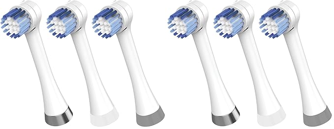 Waterpik Triple Clean Complete Care Replacement Brush Heads White OTRB-3WW 3 Count (Pack of 2)