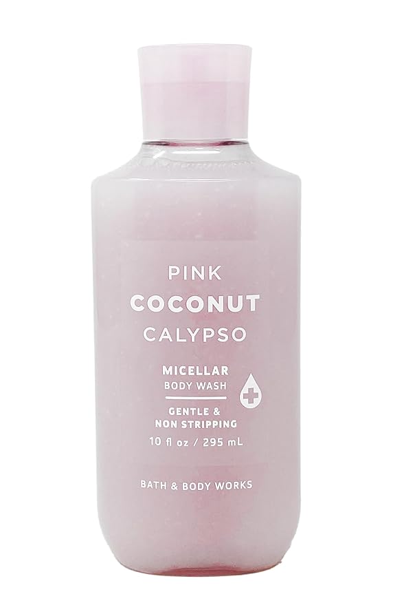 Bath &amp Body Works Pink Coconut Calypso - 3 Pack Of Micellar Body Wash