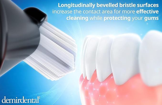 Toothbrush Heads Extra Soft Compatible with Philips Sonicare Toothbrush Heads - Extra Sensitive Replacement Heads for Very Sensitive Teeth - Gentle Brush Heads - Black - Replaces HX6058eb - 8 Pack