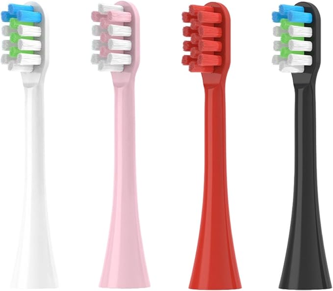 16pcs Replacement Toothbrush Head Compatible for LBT-203552A/203554A/203532AA/203552B/203557A(16pcs Black)