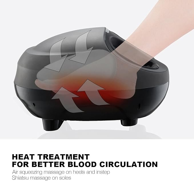 IKON MOTORSPORTS 1PC Feet Foot Spa Bath Massager Heat Soaker Massage Bubble Roller Deep Kneading