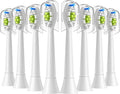 8Pcs Replacement Toothbrush HeadsCompatible for Philips Electric(8pcs White)