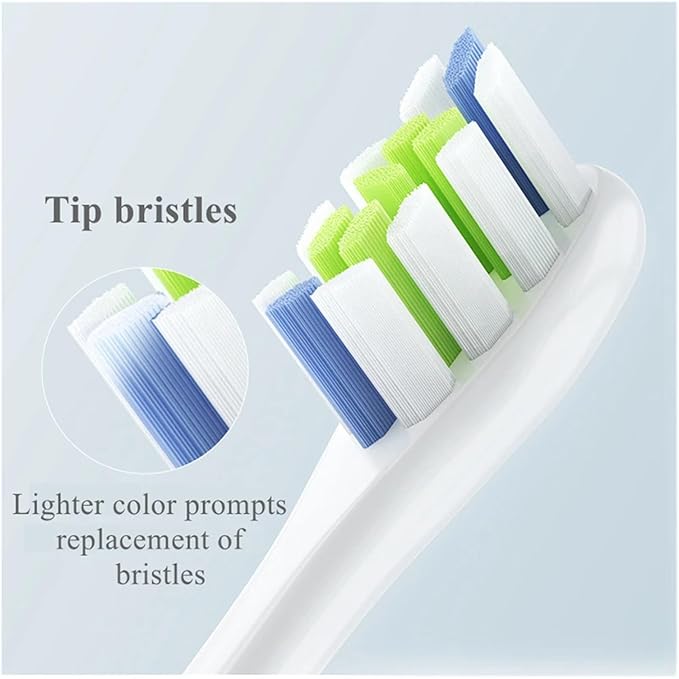4 Pcs/Pack Replacement Brush HeadsCompatible for Oclean X/X PRO/ Z1/ F1/ One/Air 2 /SE Sonic Toothbrush Soft Bristle Nozzles(Green)