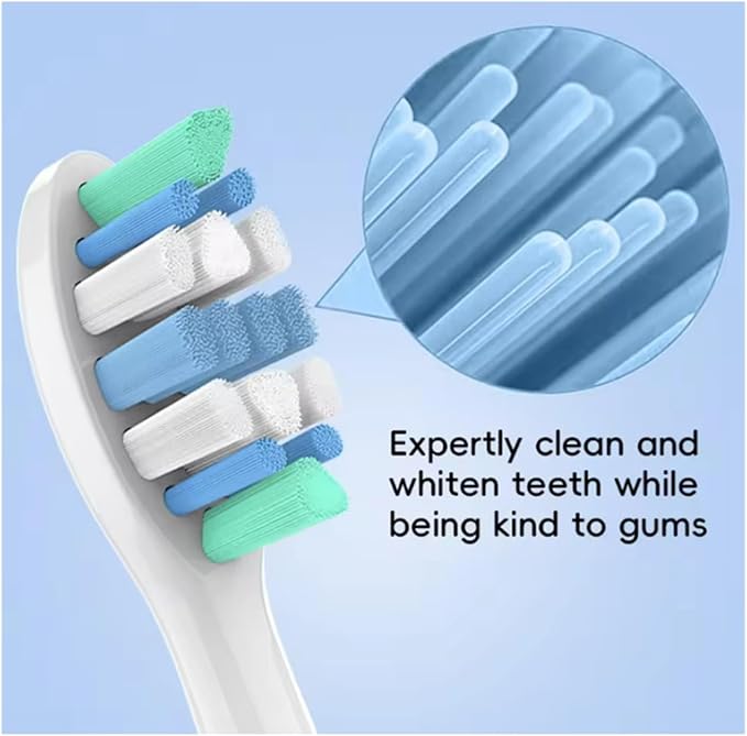 Replacement Toothbrush Heads Compatible for Philips Sonicare Electric Brush Head 1100 2100 4100 4300 5100 5300(12pcs)
