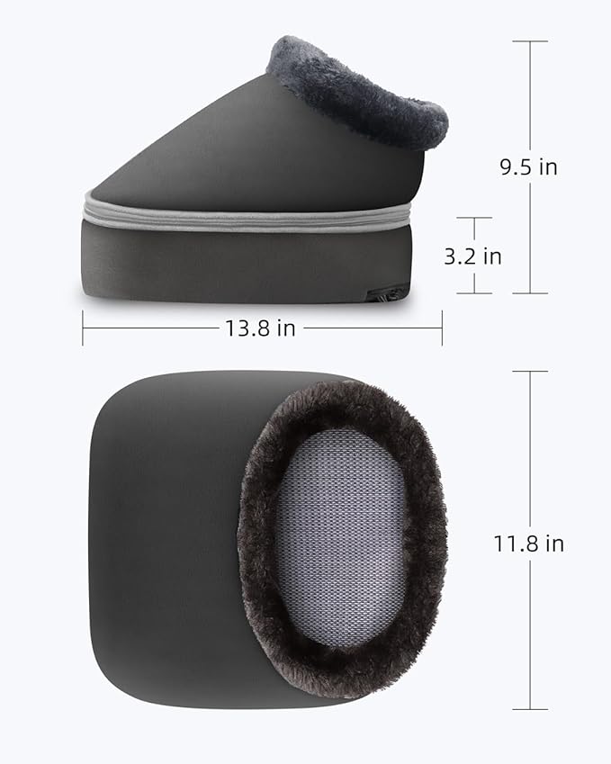 CooCoCo FSA Eligible Heated Foot Massager HSA Approved Foot Warmer Shiatsu Foot Heater for Plantar Fasciitis &amp Neuropathy Feet Massage Machine for Pain Relief
