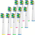 4/12/16Pcs Replacement Toothbrush Heads Compatible for Oral-BBraun Electric Toothbrush Heads Brush Heads(Floss Clean 12pcs)