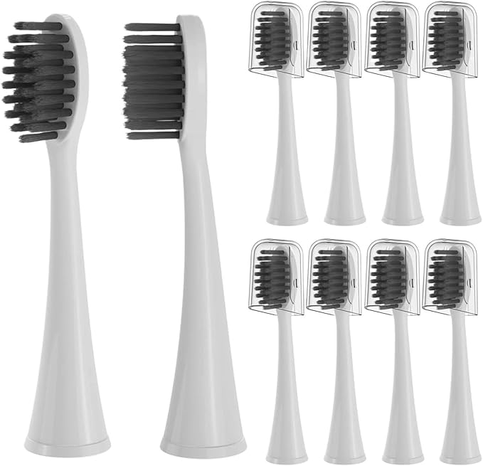 Toothbrush Heads Fit S9 S1 S6 S8 S21 S26 S28 SG540 SG860 10Pcs Pack Effective Cleaning(White 10pcs)