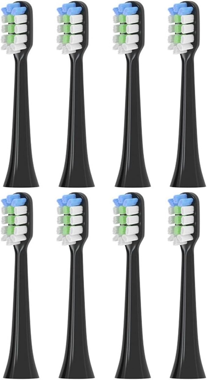 Compatible SNP1 Electric Toothbrush Replacement Brush Head SN-P1 Bright White(Dark Grey)