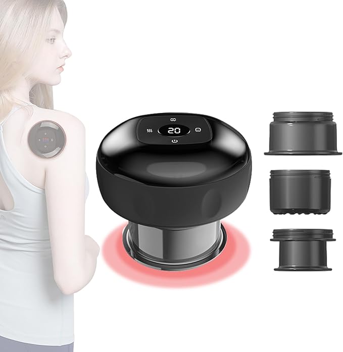 5-in-1 Smart Dynamic Cupping Set for Massage Therapy 12 Levels Smart Dynamic Cupping Set for Targeted Pain Relief Knots Aches Muscle Soreness- 1Pcs
