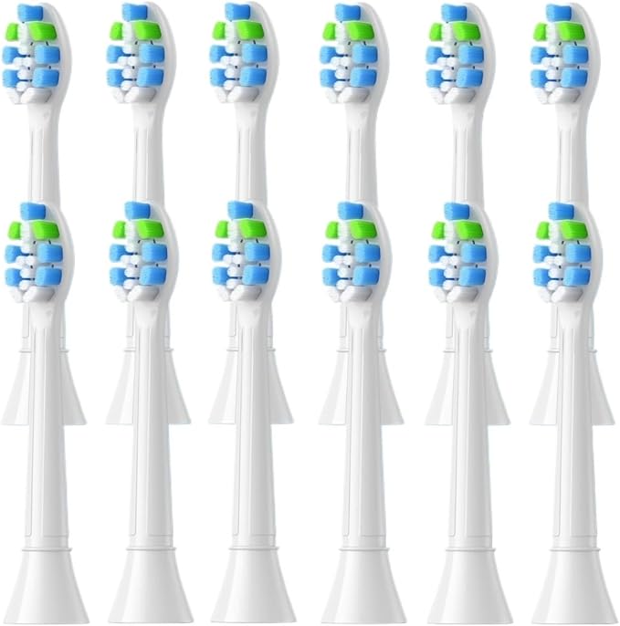 4-16Pack Replacement Toothbrush Heads Compatible For Philips Sonicare Electric Tooth Brush Electric Tooth Brush Refill(12pcs White)