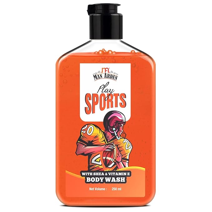 Man Arden Play Sports Luxury Body Wash Infused With Shea Butter &amp Vitamin E 250ml