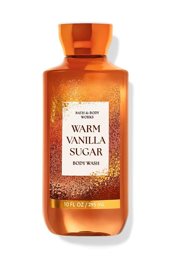 Bath &amp Body Works Warm Vanilla Sugar Body Wash – 3 Pack – 10 fl oz Each – Shea &amp Vitamin E – Vanilla White Orchid &amp Sandalwood Scent