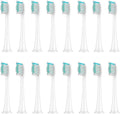 15/20Pcs Replacement Brush Heads Compatible for HX3/HX6/HX9 Series Electric Toothbrush HX6064(16Pcs White)