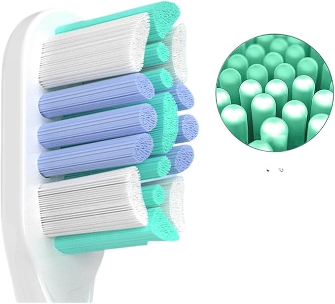 2/4/8/12 Pcs Compatible for Oclean Electric Toothbrush Replacement Brush Heads(White-12 Pcs)