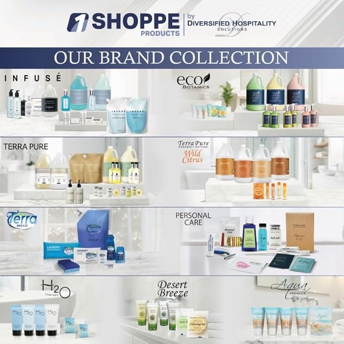 1-Shoppe All-in-Kit Hand/Body Wash | Infuse White Tea &amp Coconut Hotel | 1 Gallon | For Hospitality &amp Vacation Rentals to Refill Dispensers | (Single Gallon)