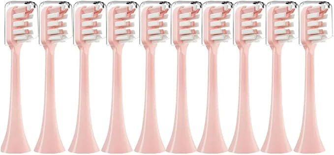 Replacement Brush Heads ForCompatible for Xiaomi SOOCAS X3 X5 V1 X3U 5-10pcs Bristle Electric Toothbrush Sealed Packed(10 Pink)