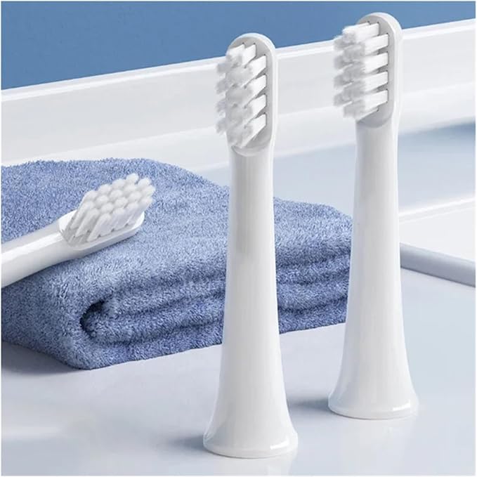 Compatible for 24PCS Brush Heads Replaceable for T100 Electric Toothbrush Soft Bristle Vacuum Nozzles Refills(24White)