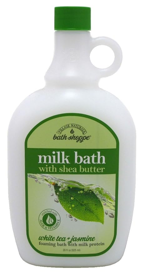 Village Naturals Bath Milk Bath Ultra-Moist White Tea &amp Jasmine 28 Ounce (828ml) (3 Pack)