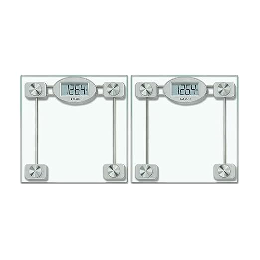 Taylor Glass Electronic Scale (Pack of 2)