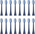 Compatible for FT7105/FT7106/FT7108/FT7205/TH01 Toothbrush Replacement Heads Soft Bristle Nozzles16pcs(16 Deep Blue)