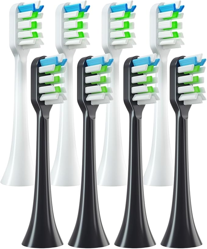 8PCS Replacement Toothbrush Heads for Electric Tooth Brush Soft Bristle(8 BJBS)