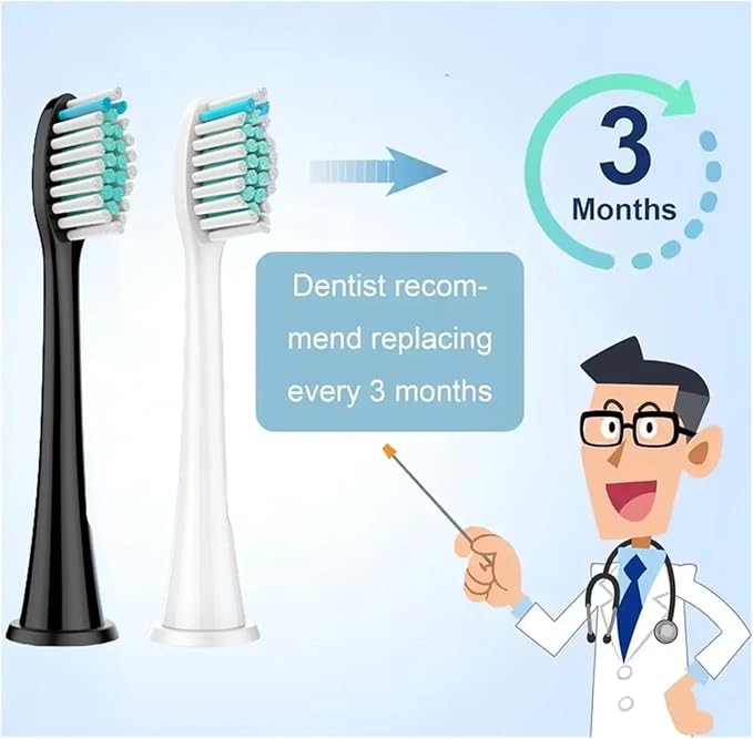 3Models Electric Toothbrush Head Compatible for with HX3/HX6/HX9 Series Models(12pcs 034-p)