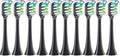 10pcs Replacement Brush Heads Compatible for X3 X5 V1 X3U(10PCS Black)