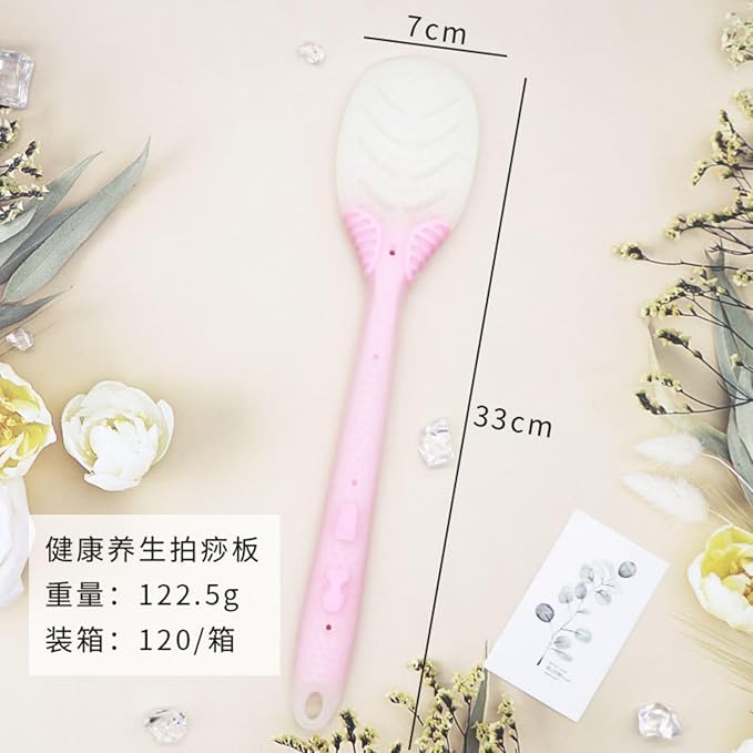 经络硅胶拍痧板 Extendable Back Scratcher家用按摩肩背腿拍打养生拍不求人手持按摩拍 HomeOffice Body Electric Massagers