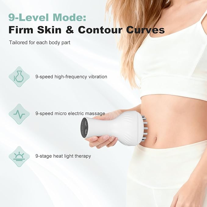 Body Sculpting Lymphatic Drainage Massager: Body Contouring Machine Anti Cellulite Devices - Massage Tool for Use in Home Spa for Use on Legs Arms Hips Back - Gift for Mothers Wives and Friends