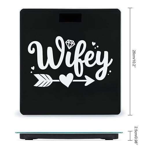 Energy Saving Scale Bathroom Weighing Scale Smart Scale for Body Weight Digital Love Heart Diamond Bride Wifey Gift