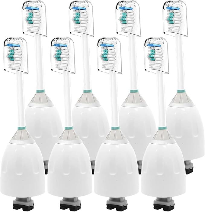 Replacement Toothbrush Heads Compatible with Philips Screw-on E Series Electric Brush Head Xtreme Essence Elite Advance(8 Pcs)