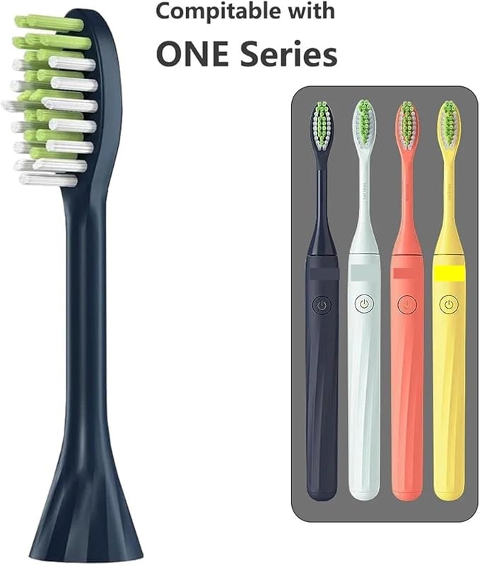 16pcs Replacement Toothbrush HeadsCompatible for One Care Electric Head HY1100 HY1200 BH1022(White)