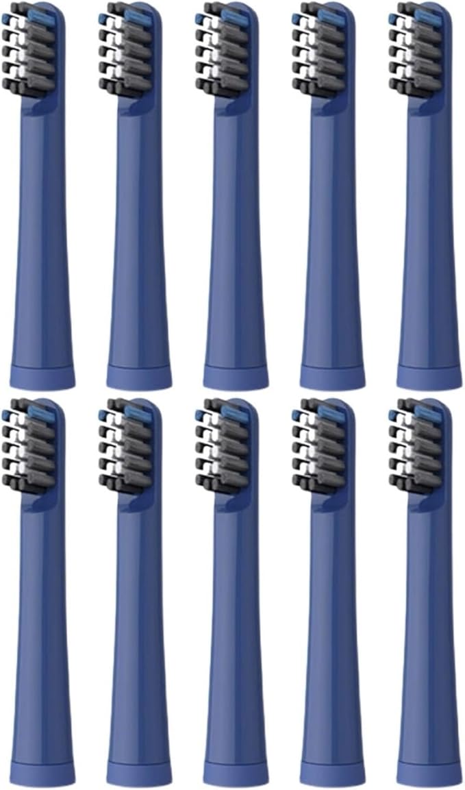 10PCS Electric Toothbrush Replacement HeadsCompatibility for Realme N1 N2 RTX2103 SN301(10pcs Blue)