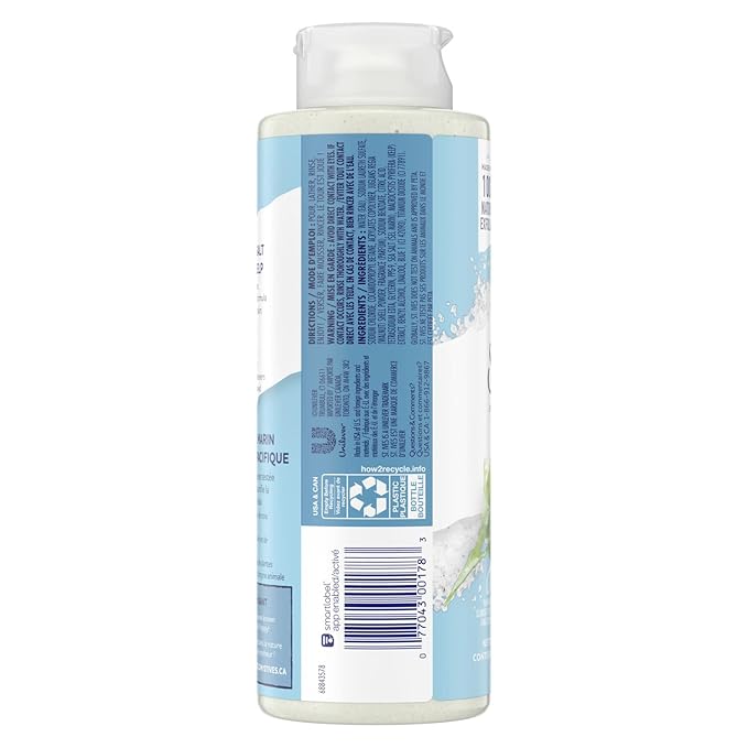 St. Ives Exfoliating Body Wash - Sea Salt &amp Pacific Kelp Scrub Natural Body Wash Body Soap or Hand Soap with Plant-Based Exfoliants for Glowing Skin 16 Oz Ea (Pack of 2)