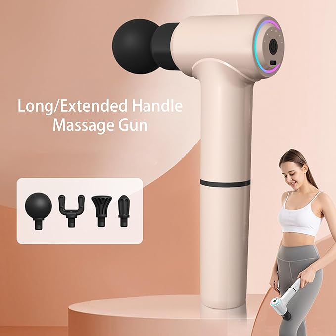 Handheld Massage Gun Massage Tool for Muscle Relaxation Gift Electric Massager Muscle Relaxation Lightweight Portable Cordless Back Massager for Women Men Body Relax