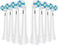 8 Pcs IO Replacement Heads Compatible with Oral B iO 2/3/4/5/6/7/8/9/10 Series Electric Toothbrush Brush Heads with Medium Bristles Compatible with Oral B iO for Gentle Dental Care (White)
