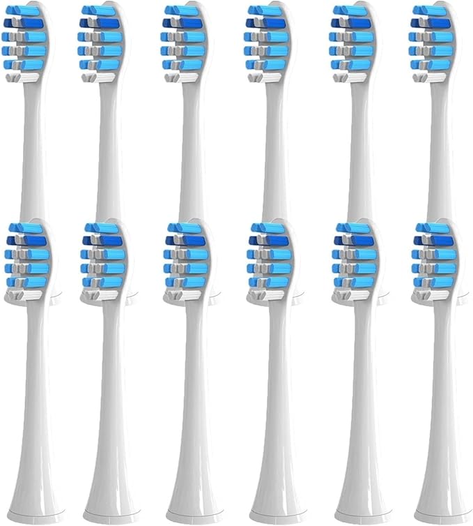 4-16Pcs Replacement Toothbrush Heads Plaque Defence Electric Head Brush(12pcs Blue)