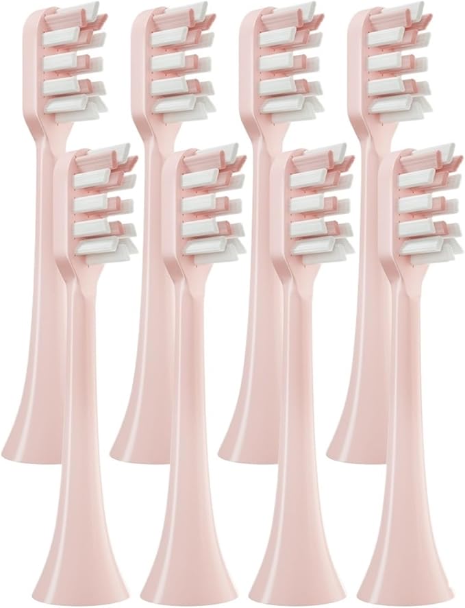 16 PCS Replacement Toothbrush Heads Compatible for X3S/X3U/X5 Electric Tooth Brush Soft Bristle Nozzles with Vacuum Packaging(16 Pink)
